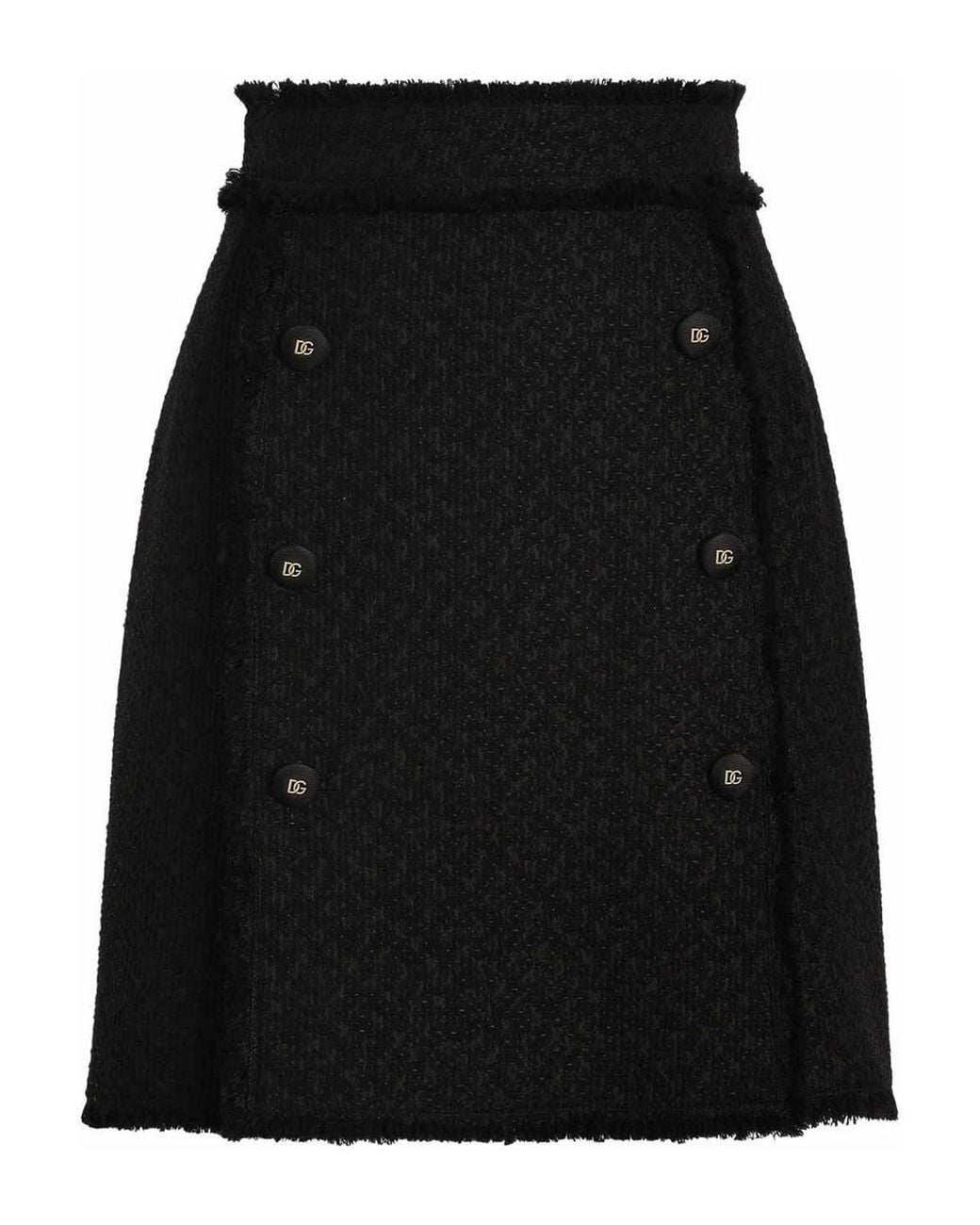 Dolce & Gabbana Black Short Skirts