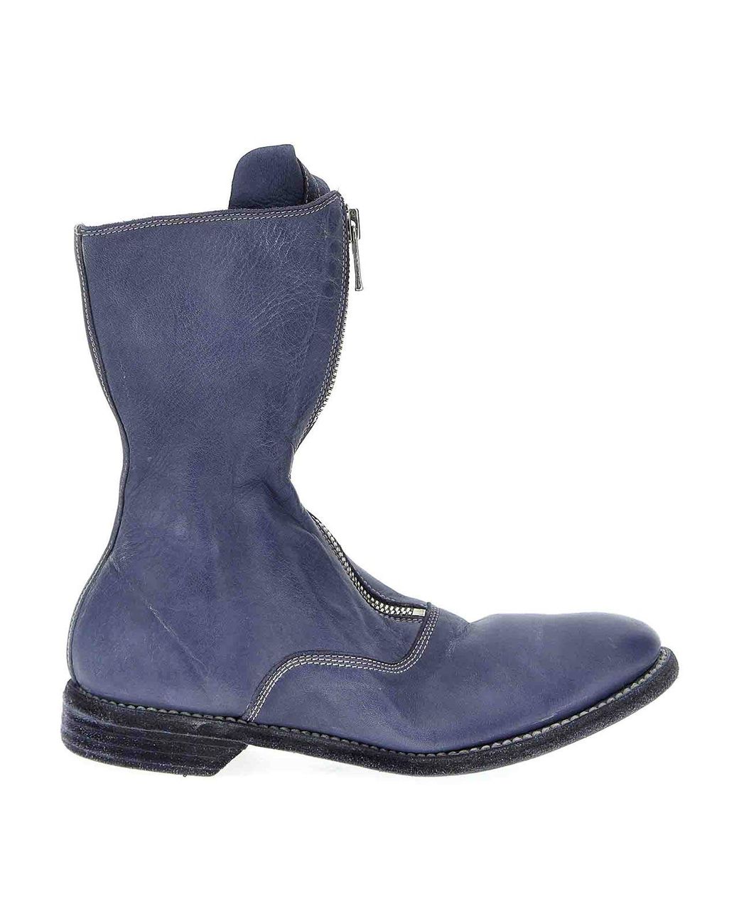 Guidi Blue '310' Ankle Boots