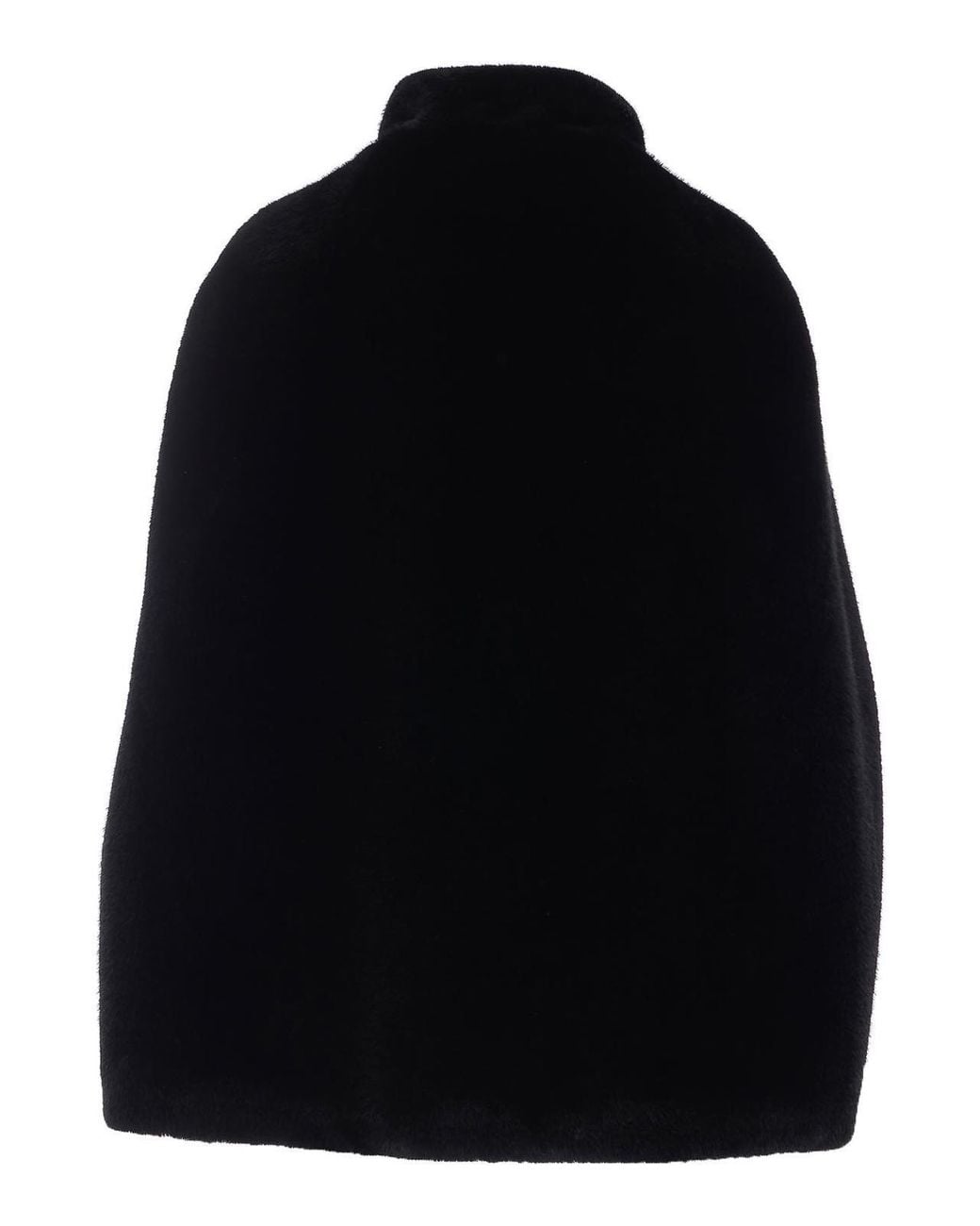 VALENTINI 1972 Black Faux Fur Jacket
