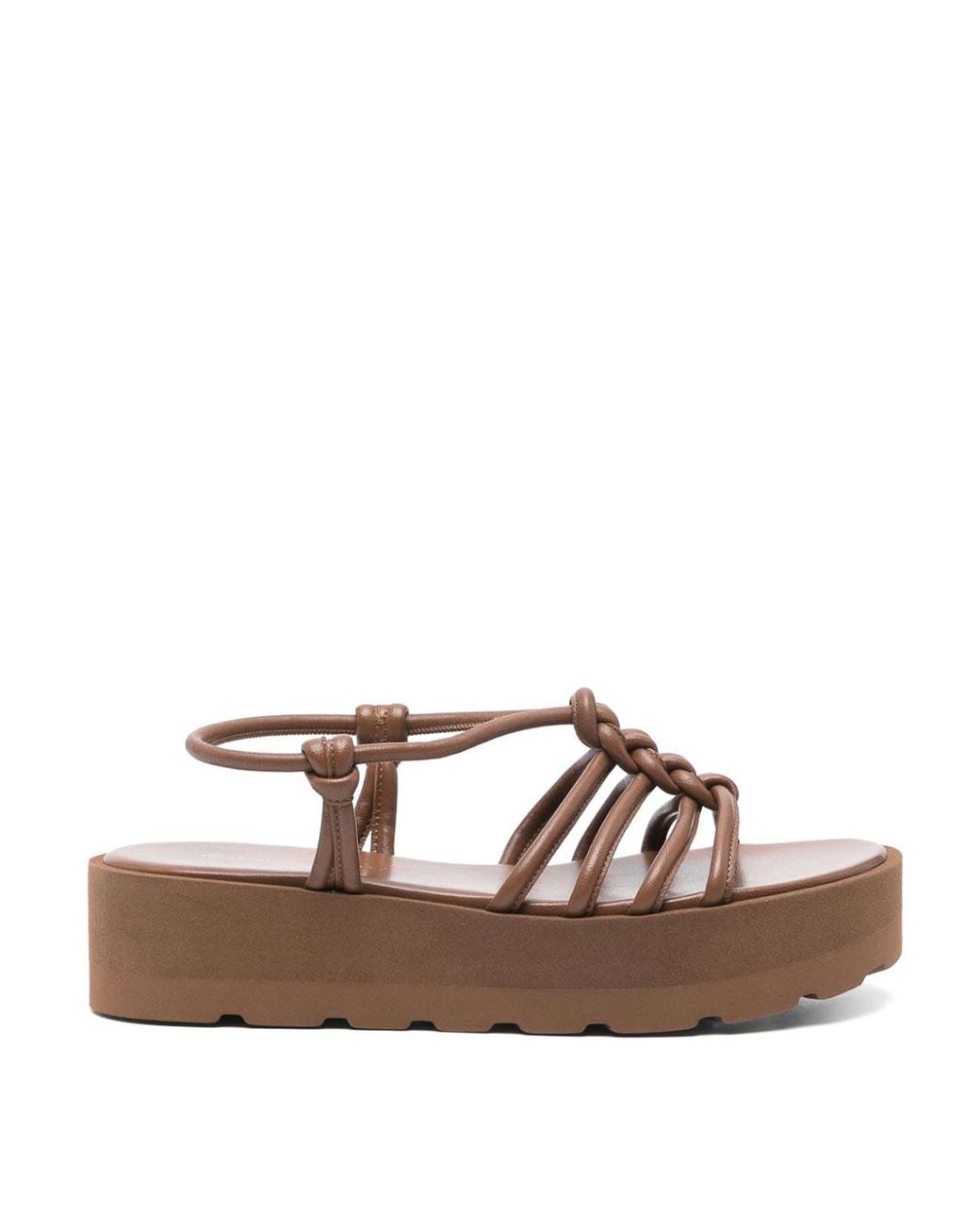 Gianvito Rossi Brown Hebe Leather Sandals
