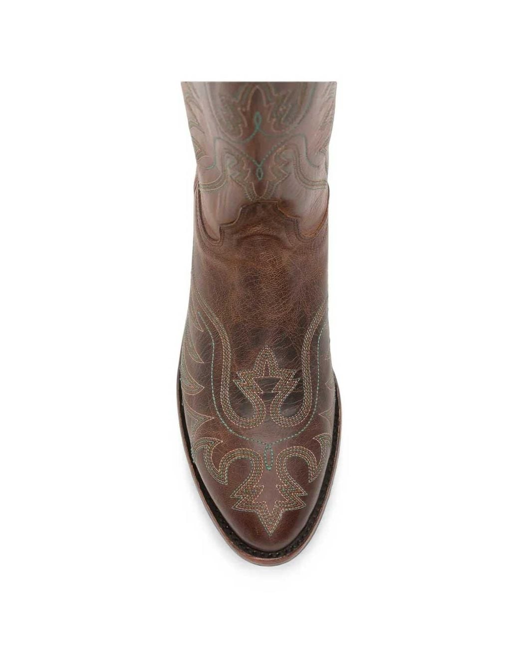 Mexicana Brown Embroidered Ankle Boots