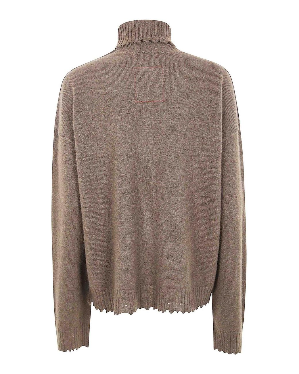 Uma Wang Brown High Neck Top Sweater