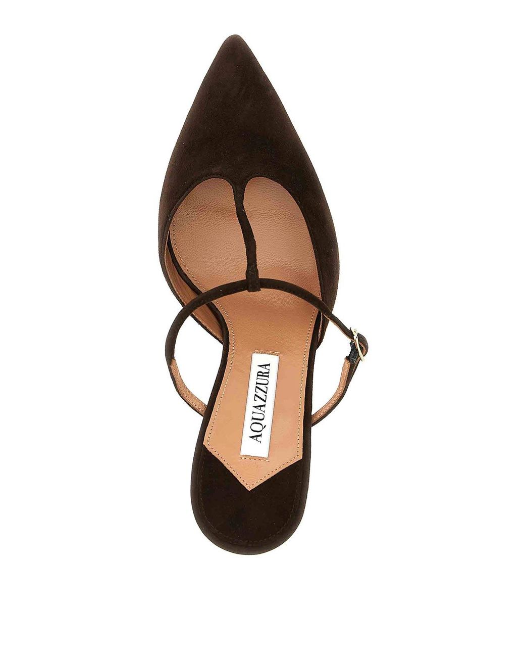 Aquazzura Brown Sorbonne Mules