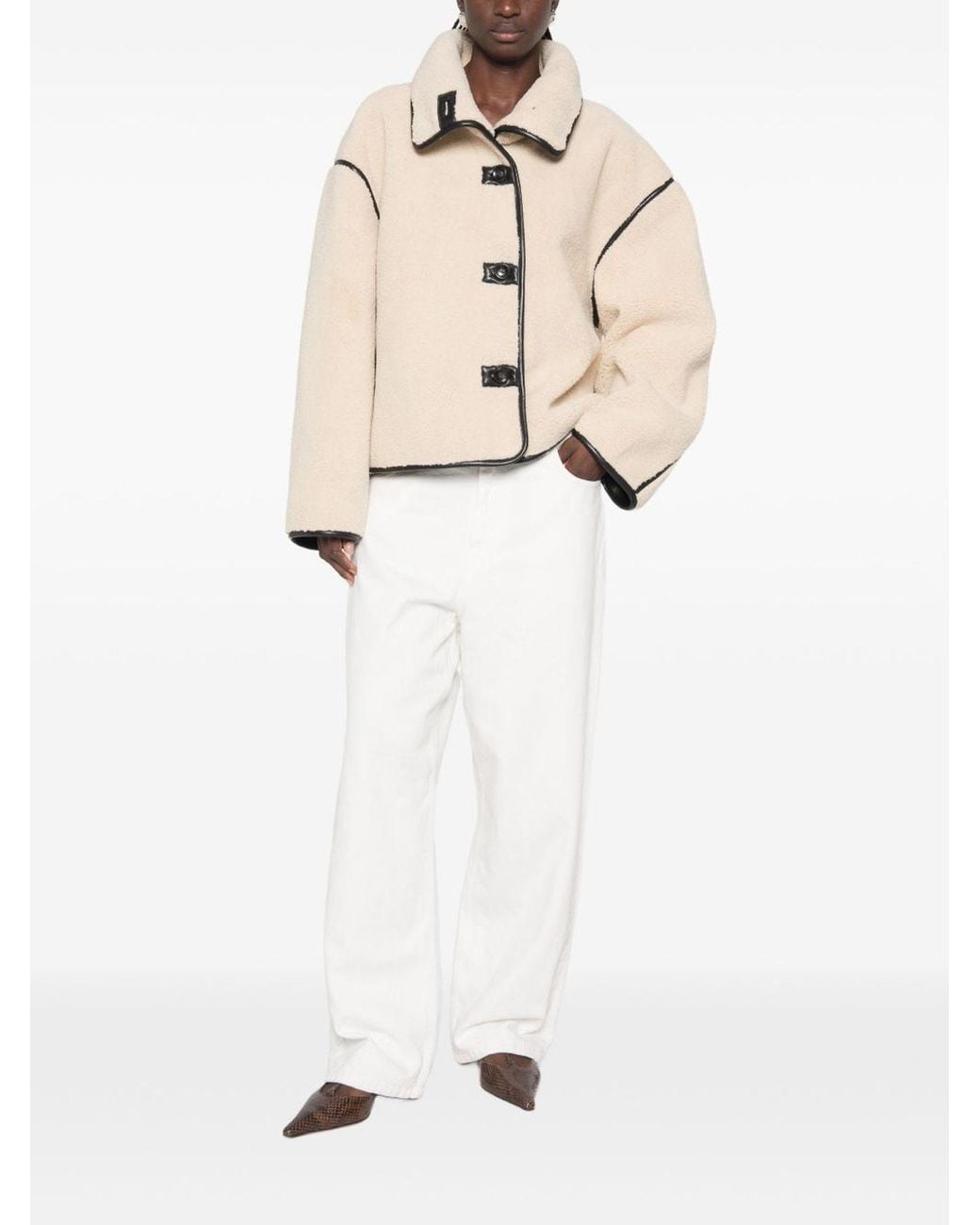 ELEH Natural Faux-Shearling Jacket