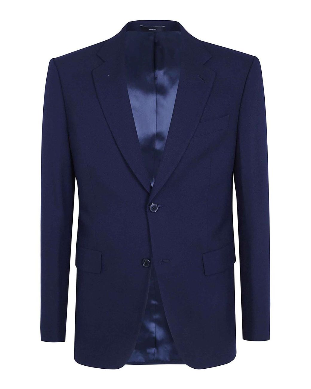 Paul Smith Blue Tailored Fit 2 Button Jacket for men