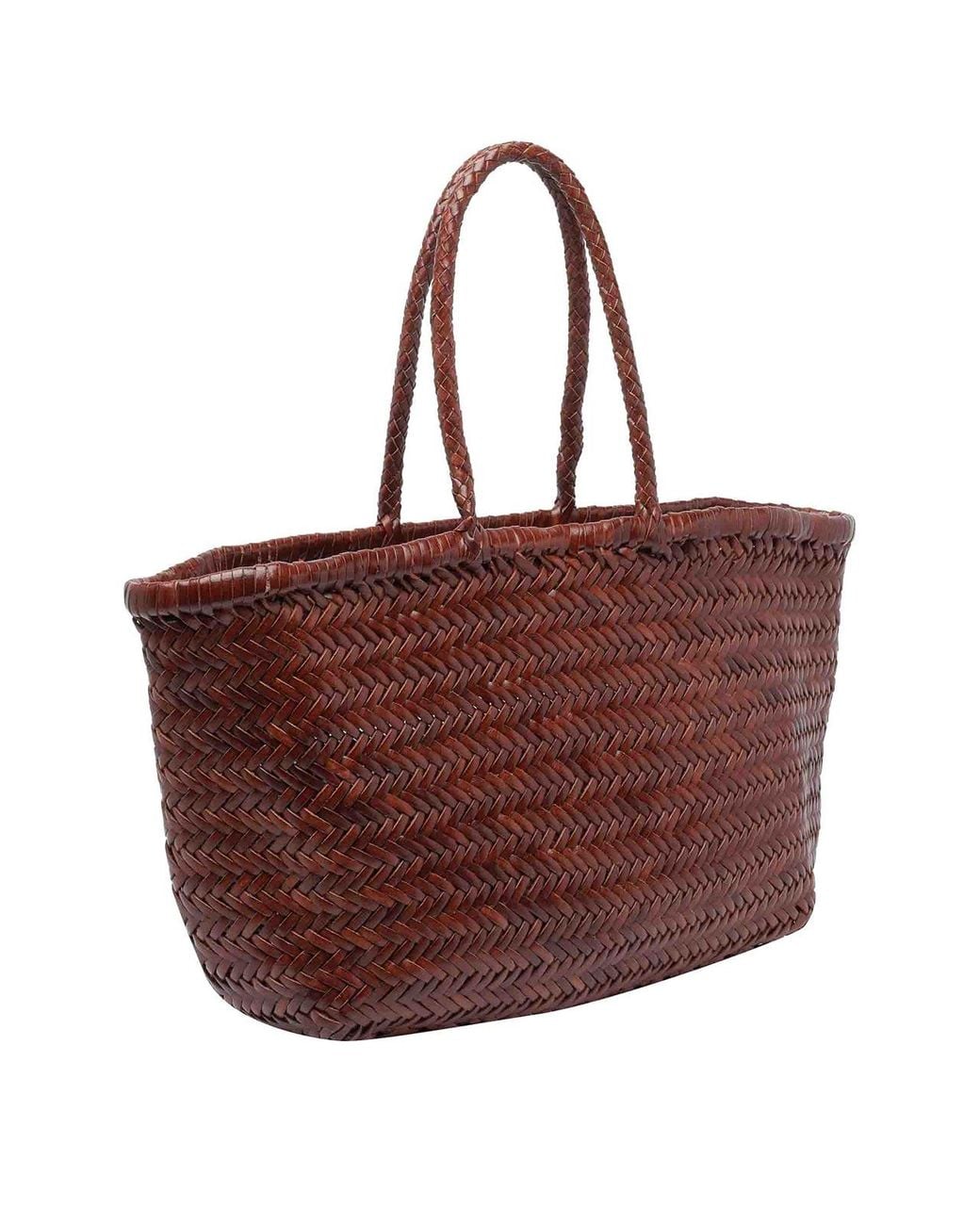 Dragon Diffusion Brown Large Bamboo Triple Jump Shoulder Bag