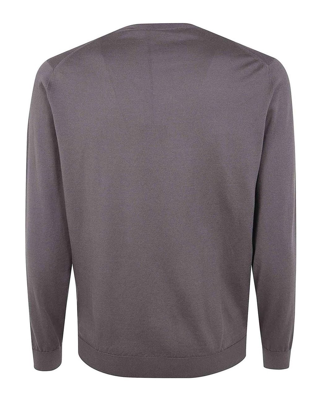 FILIPPO DE LAURENTIIS Gray Long Sleeves Round Neck Sweater for men