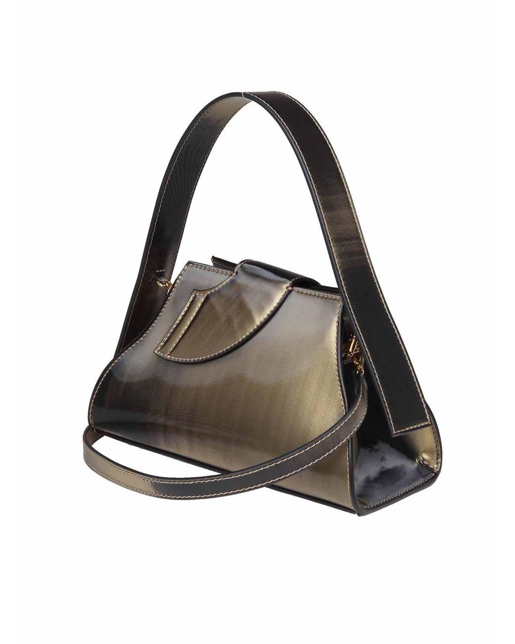 Gcds Black Comma Small Holographic Bag