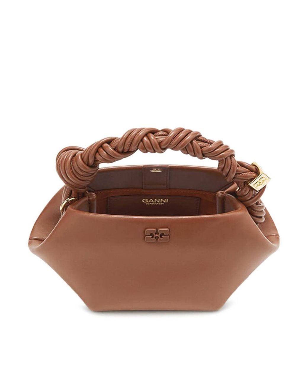 Ganni Brown Mini Bou Bag