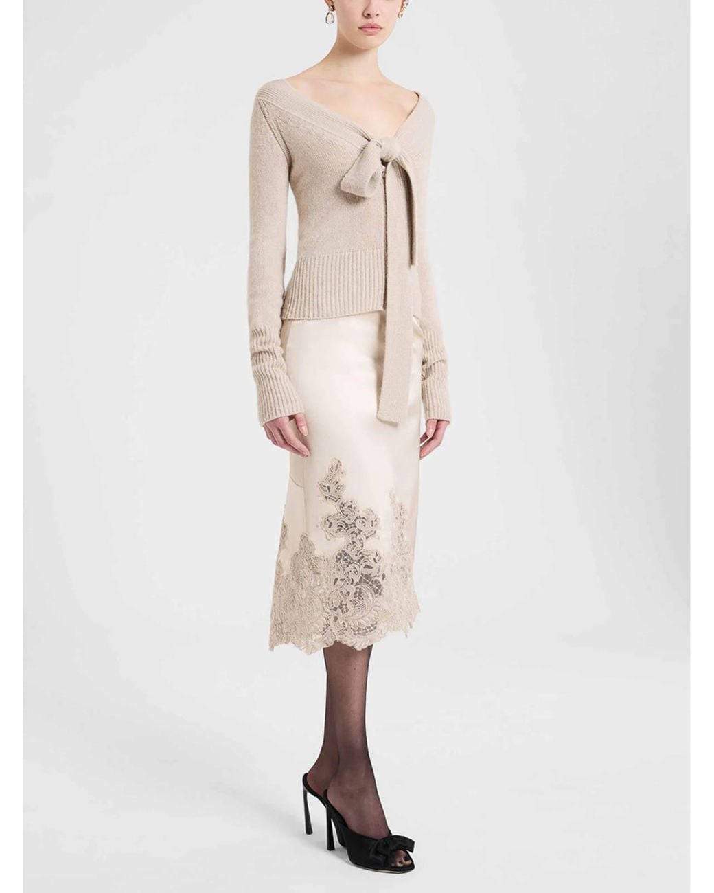 Ermanno Scervino Natural Cardigan