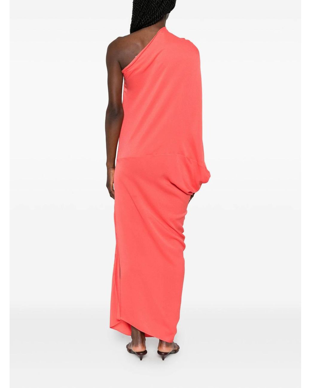Cortana Red Delore Silk Long Dress