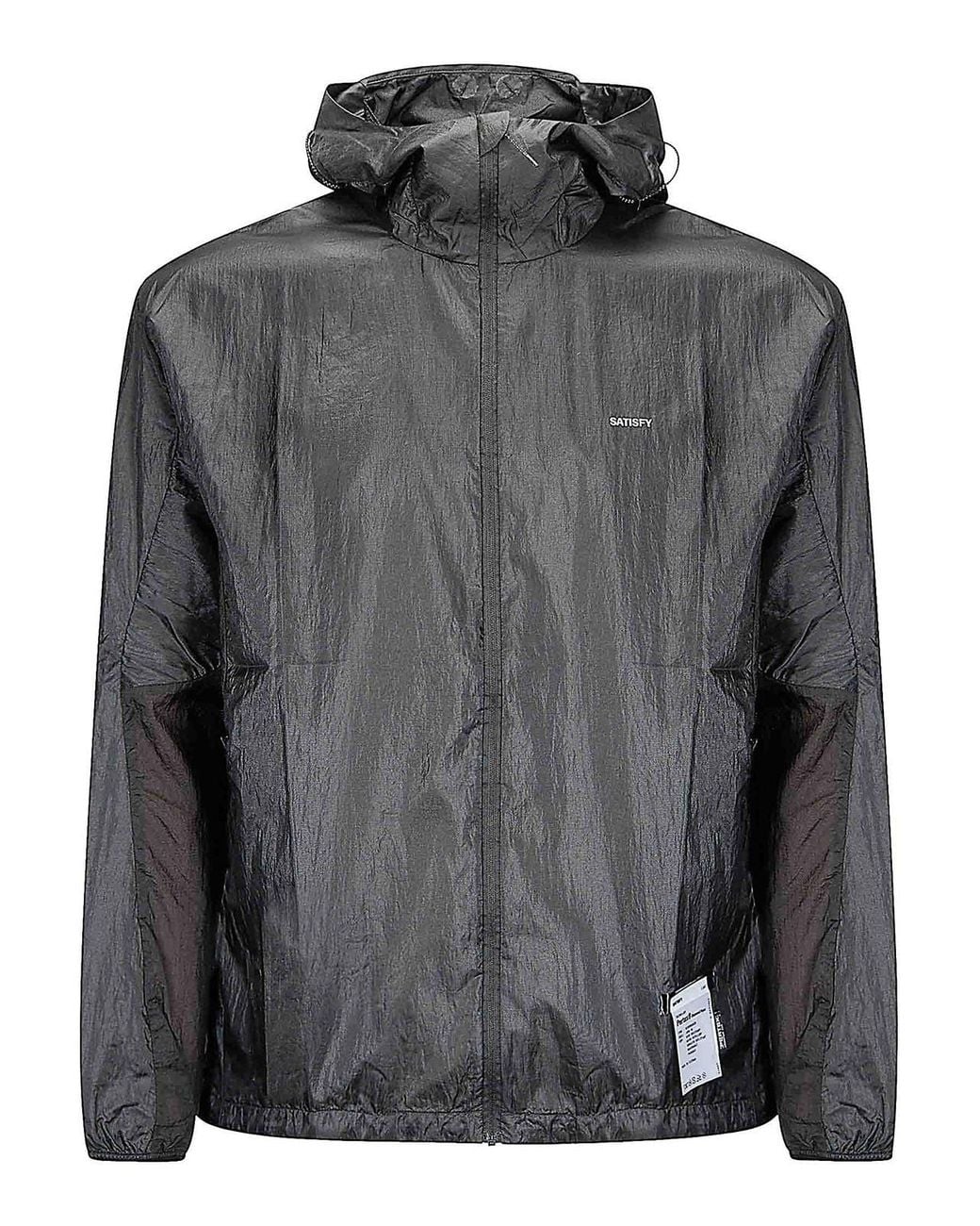 Satisfy Gray Pertex Diamond Fuse Windbreaker for men