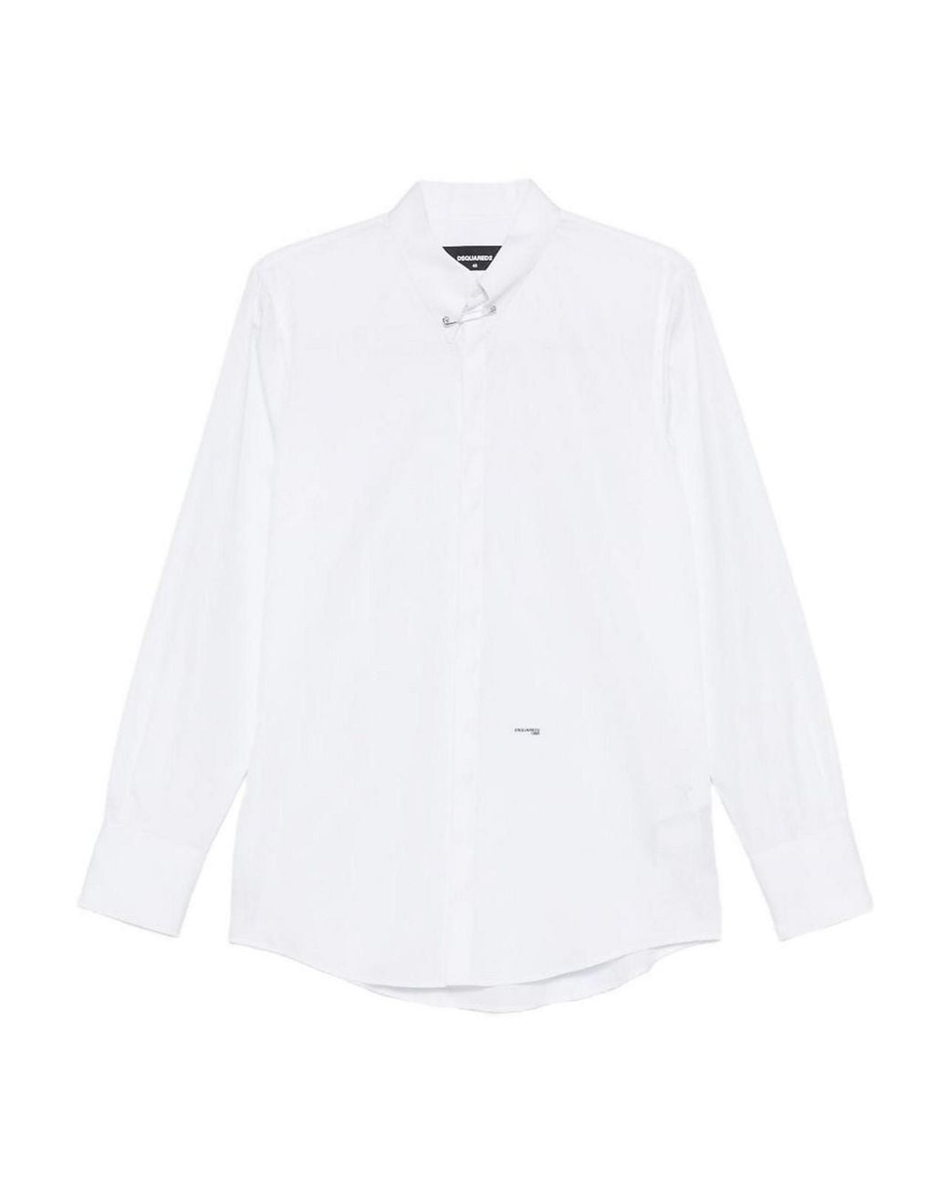 DSquared² White Pin-Collar Slim-Fit Shirt for men
