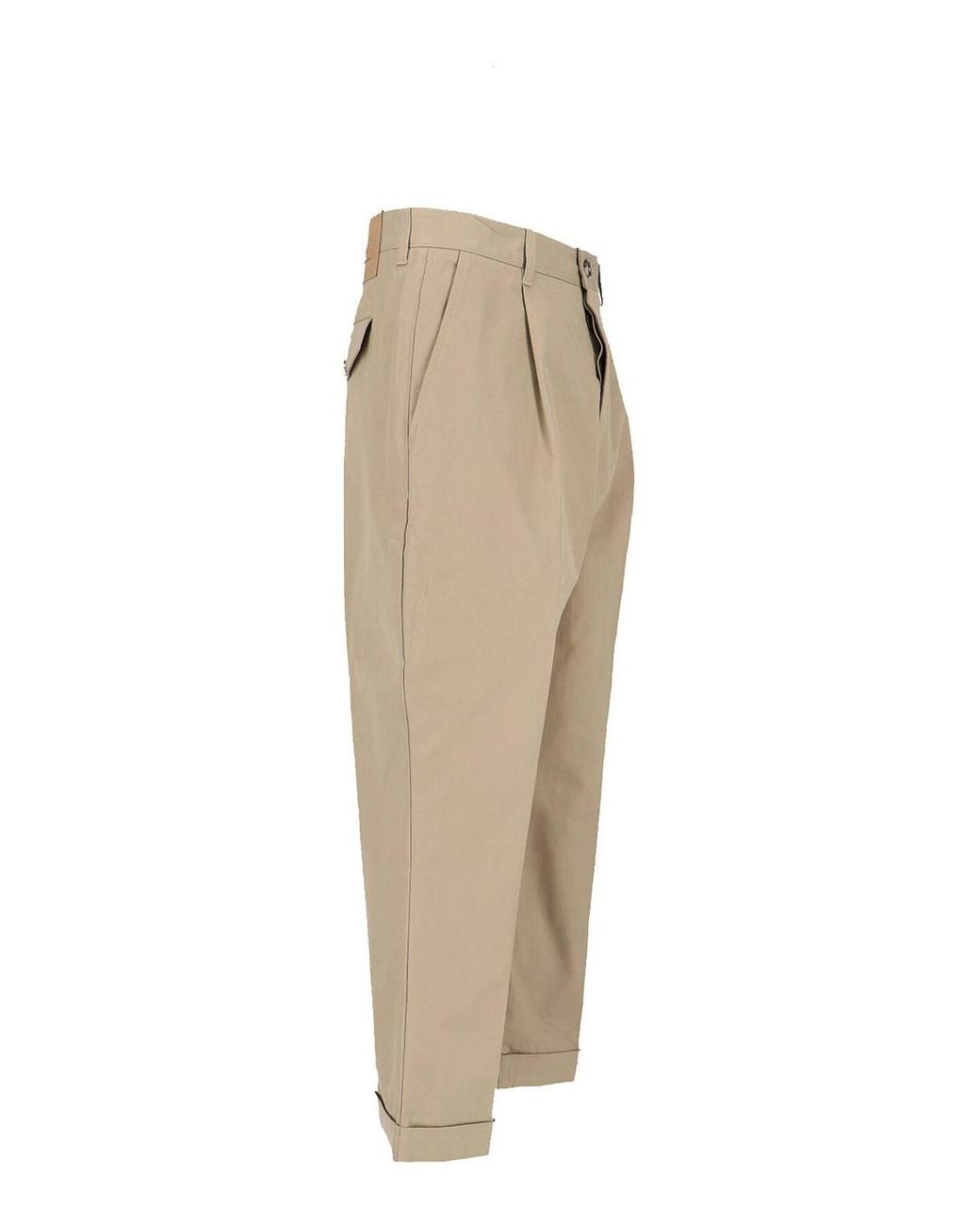 AMI Natural Cotton Trousers for men