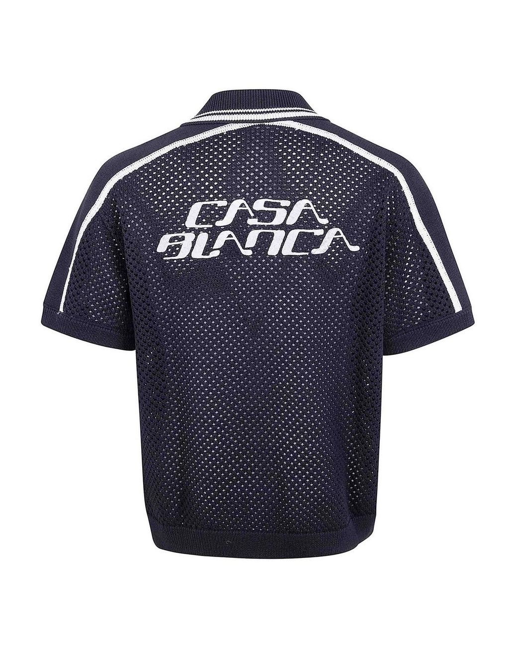 Casablanca Blue Mesh T-Shirt for men