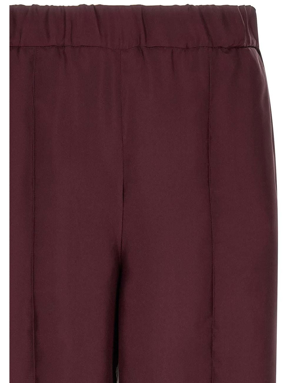 F.R.S For Restless Sleepers Purple Silk Trousers