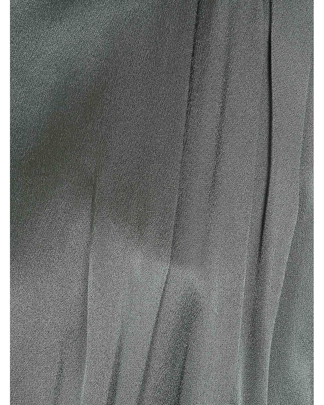 Semicouture Green Satin Long Dress