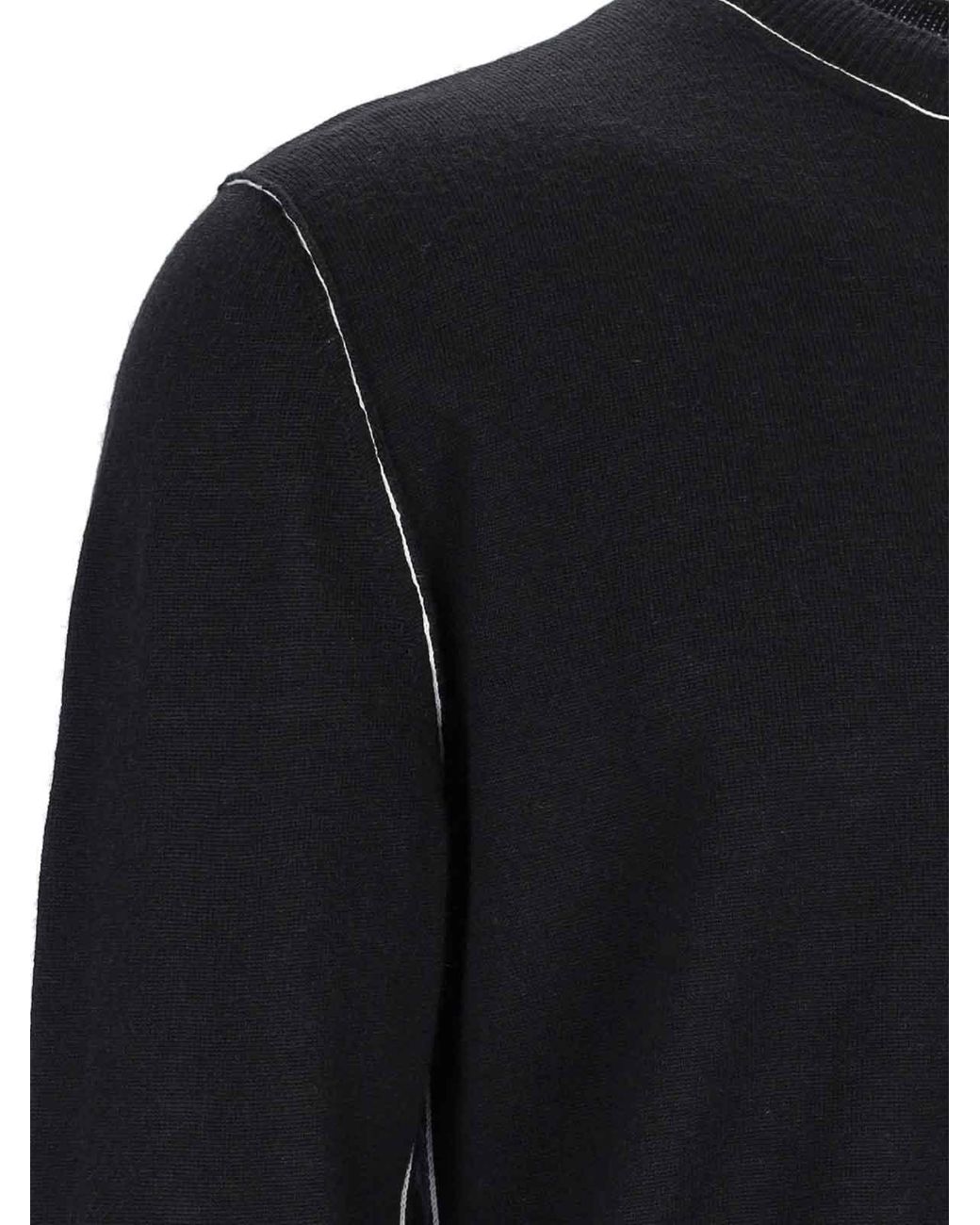 MM6 by Maison Margiela Blue Logo Sweater for men