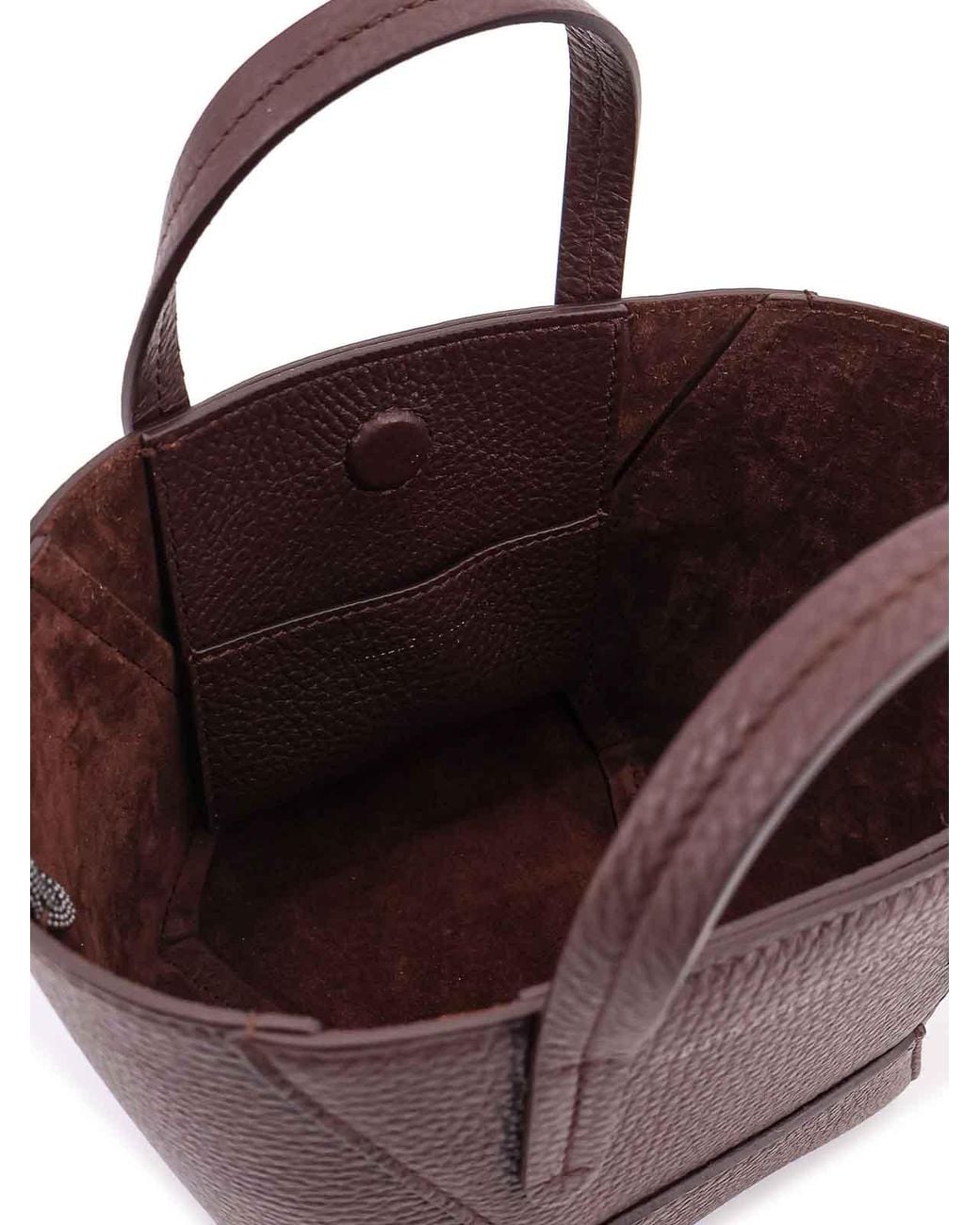Brunello Cucinelli Brown Bc Duo Leather Shoulder Bag