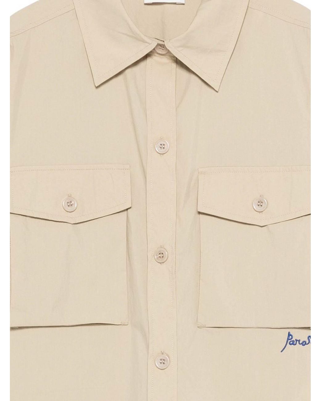 P.A.R.O.S.H. Natural Nylon And Cotton Shirt