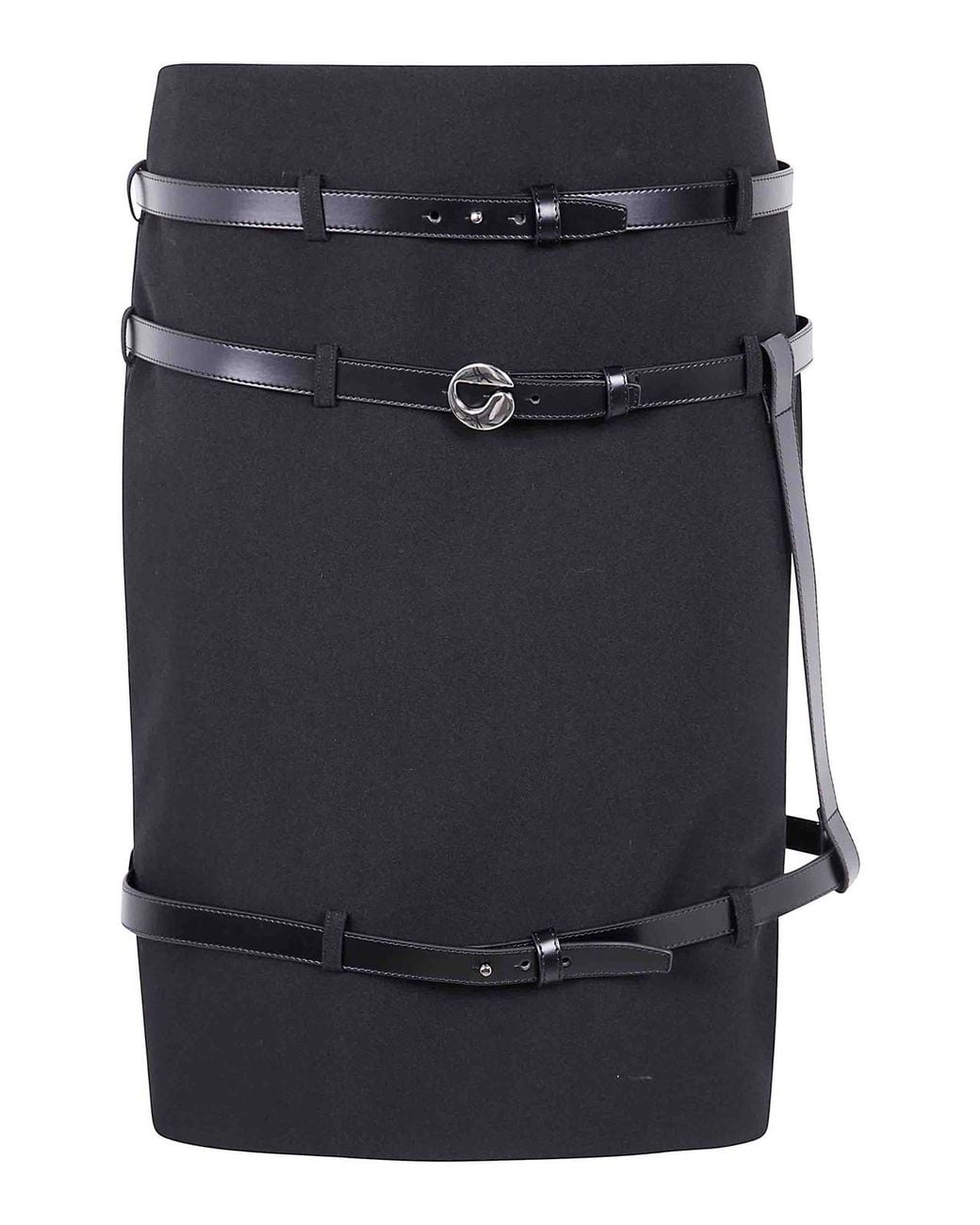 Coperni Black Multi Belt Skirt