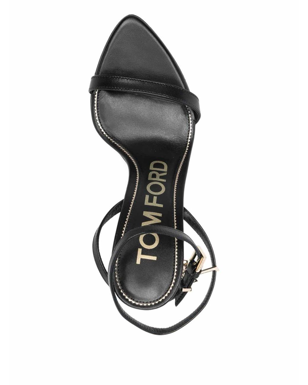 Tom Ford White Leather Heel Sandals