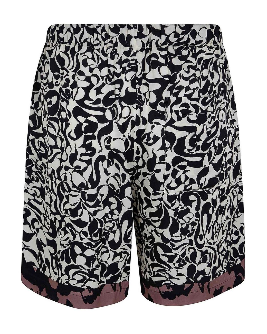 Dries Van Noten Black Piperi Printed Shorts for men