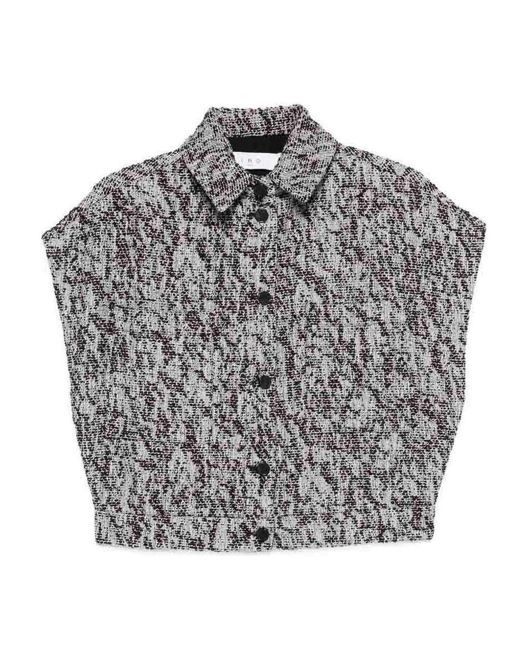 IRO Gray Estel Cotton Blend Shirt