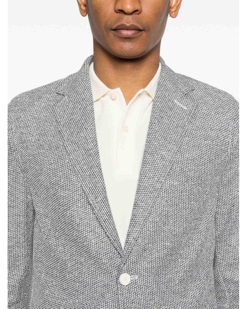 Circolo 1901 Gray Blazer Jacket With Pockets for men