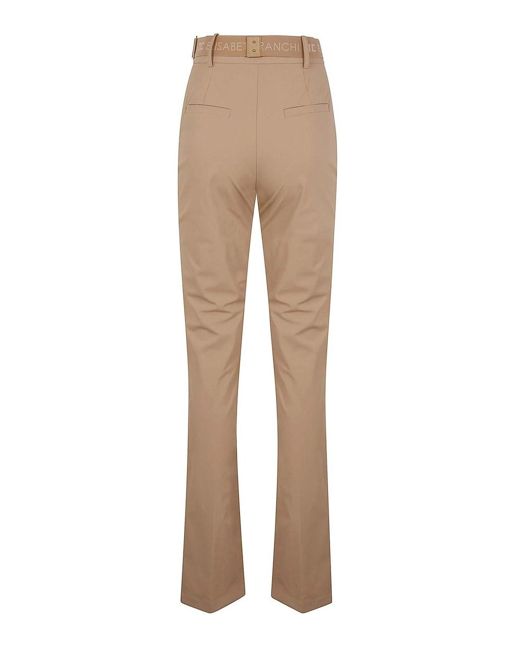 Elisabetta Franchi Natural Belted Trousers