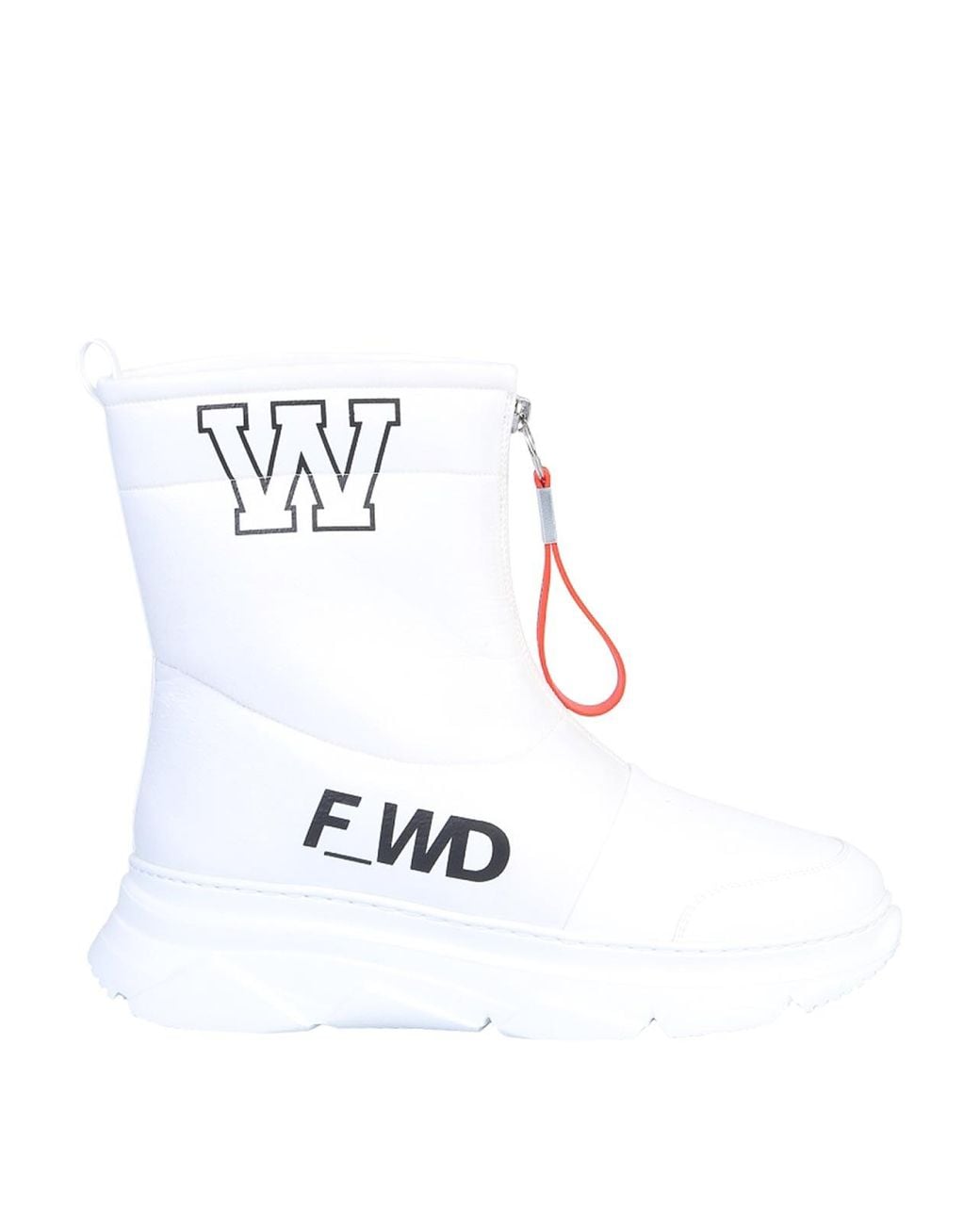 FWRD White Leather Boot