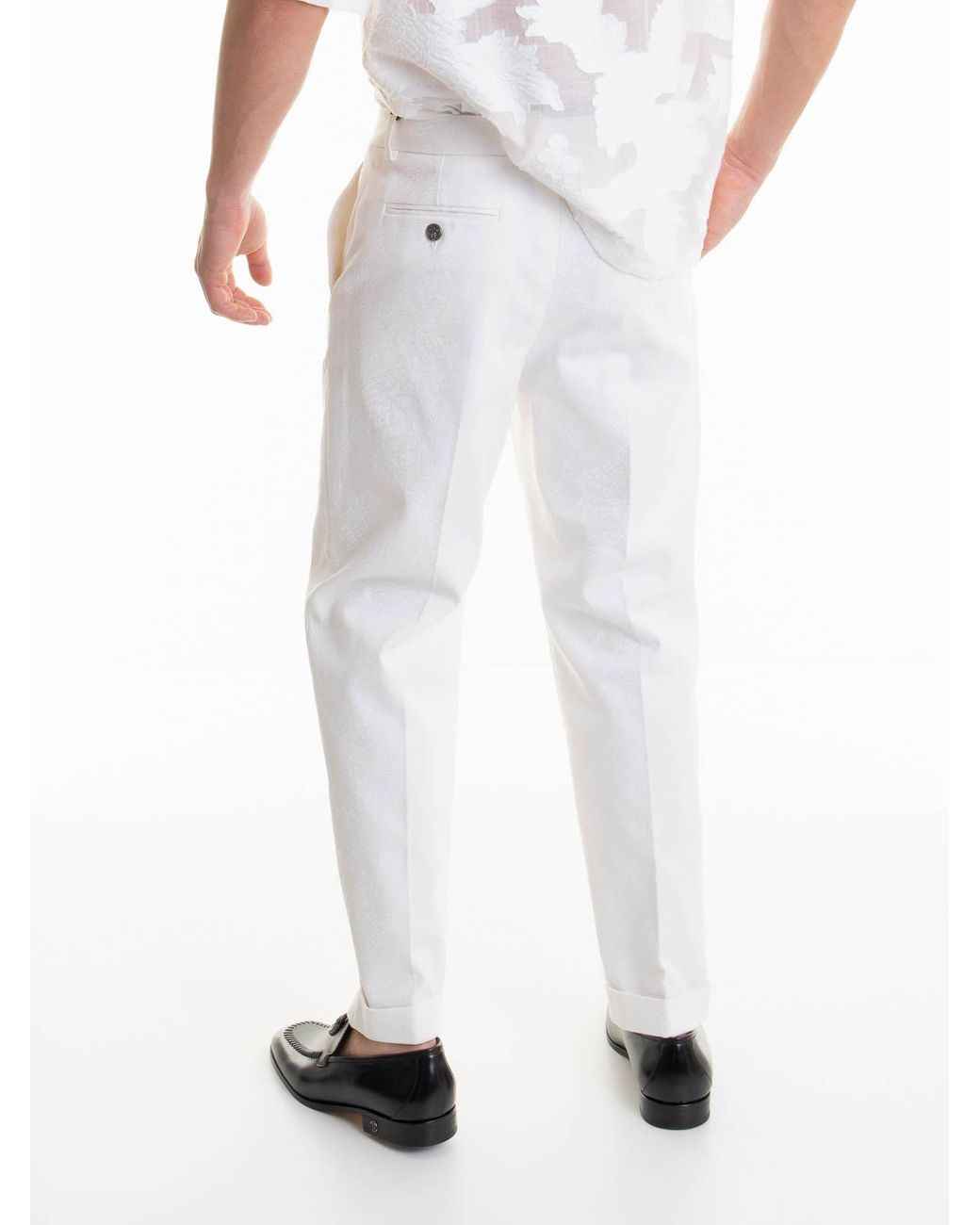 Roberto Cavalli White Pants for men