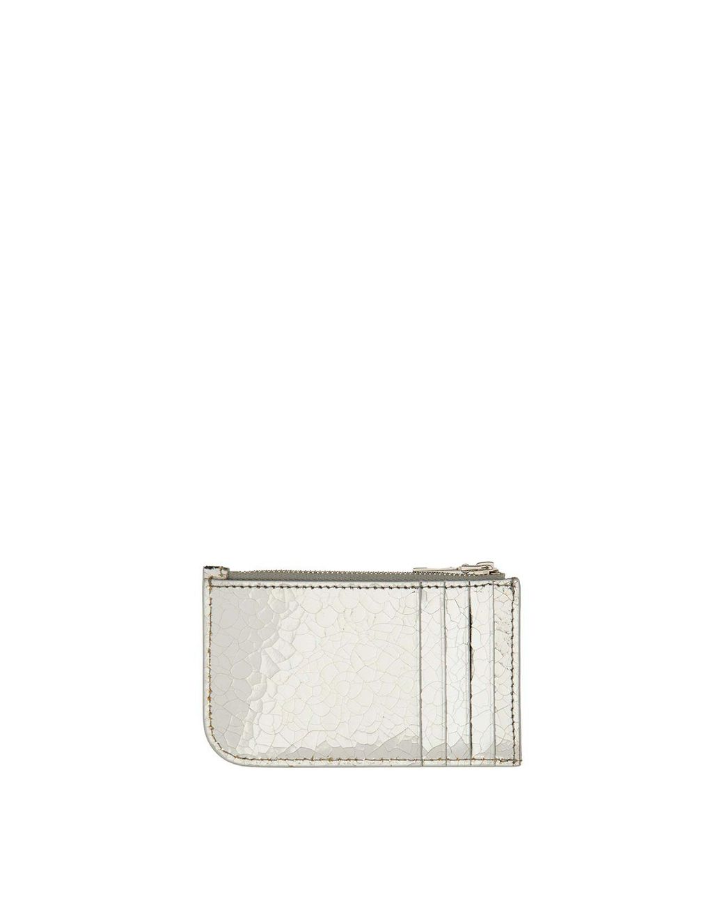 McQueen White Card Holder With Logo