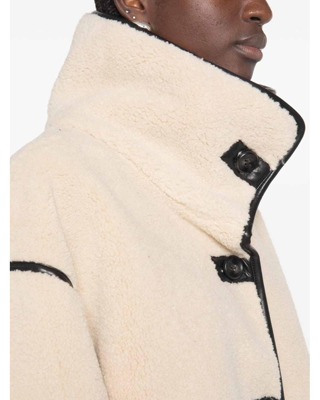 ELEH Natural Faux-Shearling Jacket