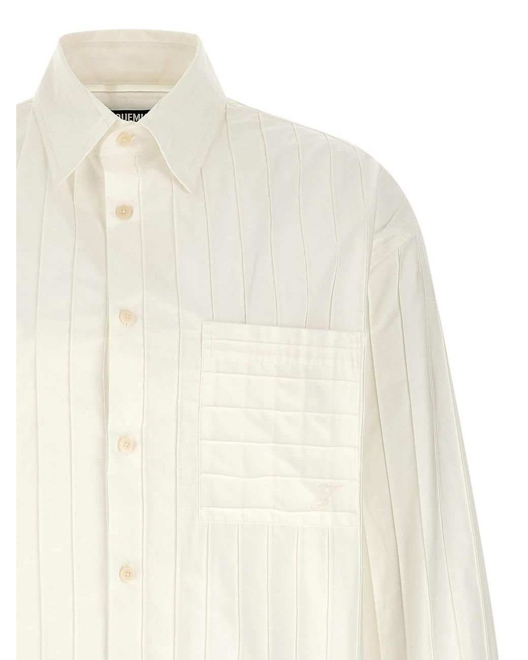 Jacquemus White La Chemise Camargue Shirt for men