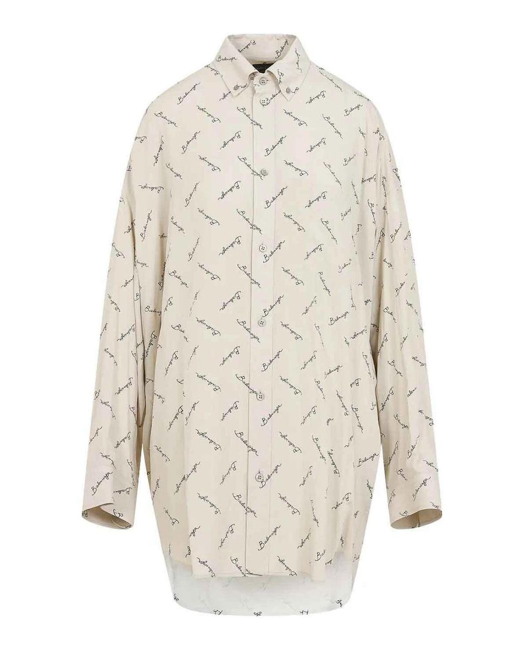 Balenciaga White Elevated Elegance Mini Shirt