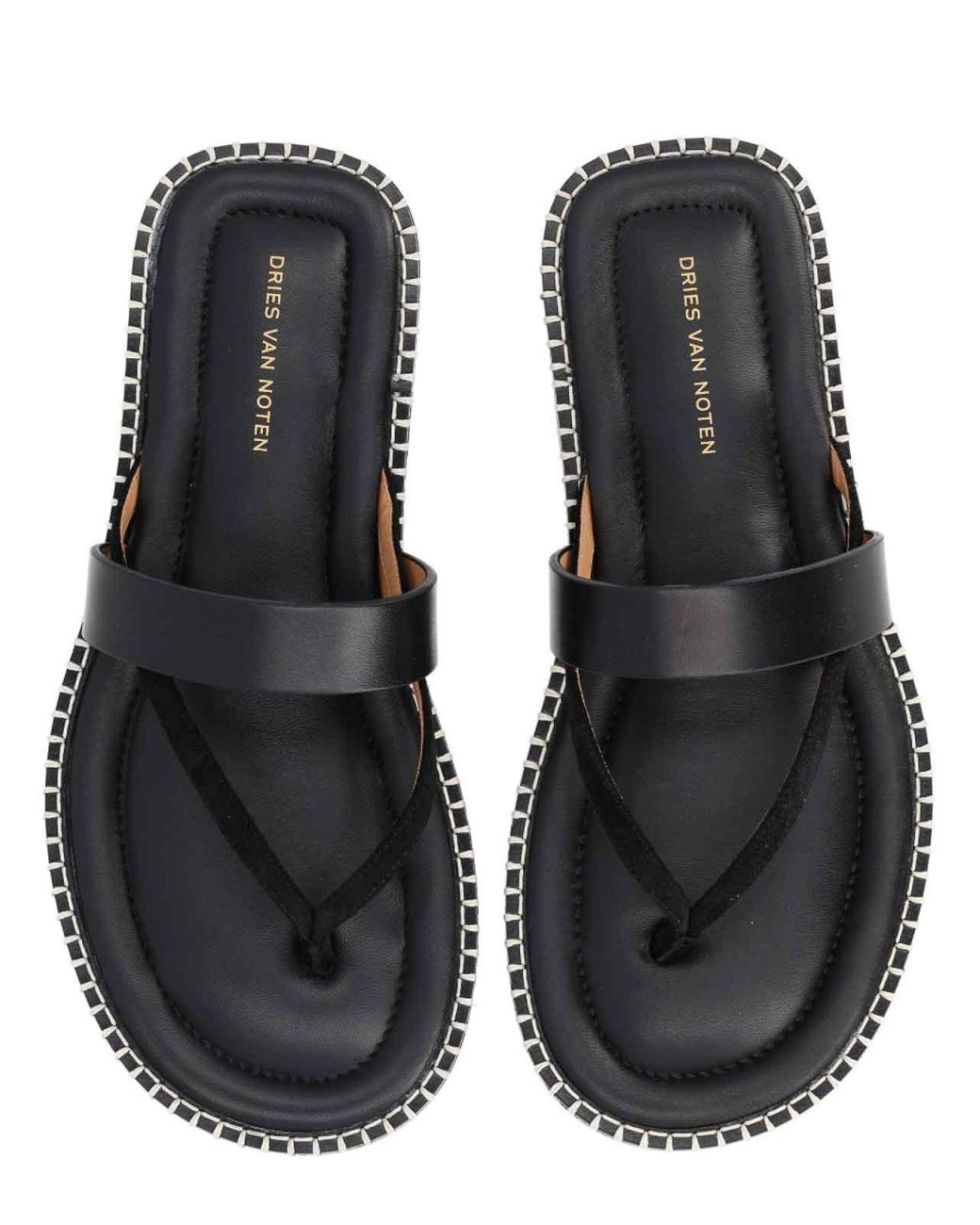 Dries Van Noten White Leather Sandal for men