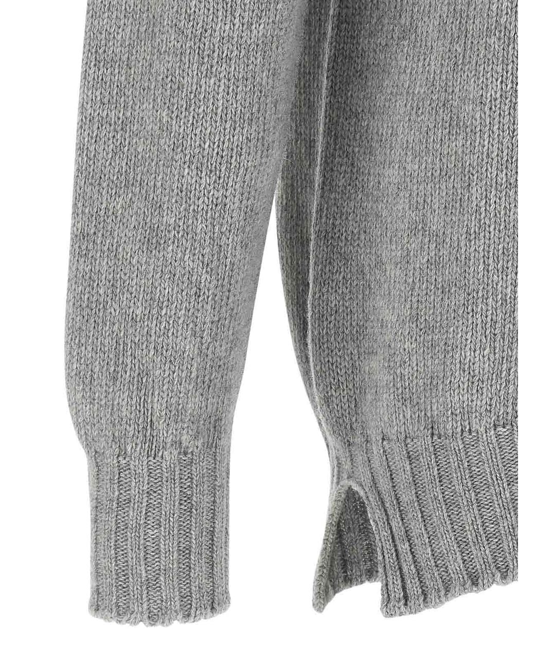 Ma'ry'ya Gray Cashmere Sweater for men