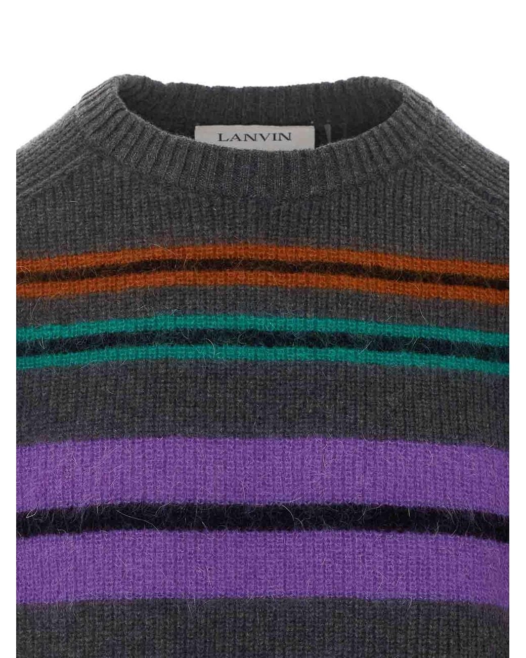 Lanvin Gray Sweater for men