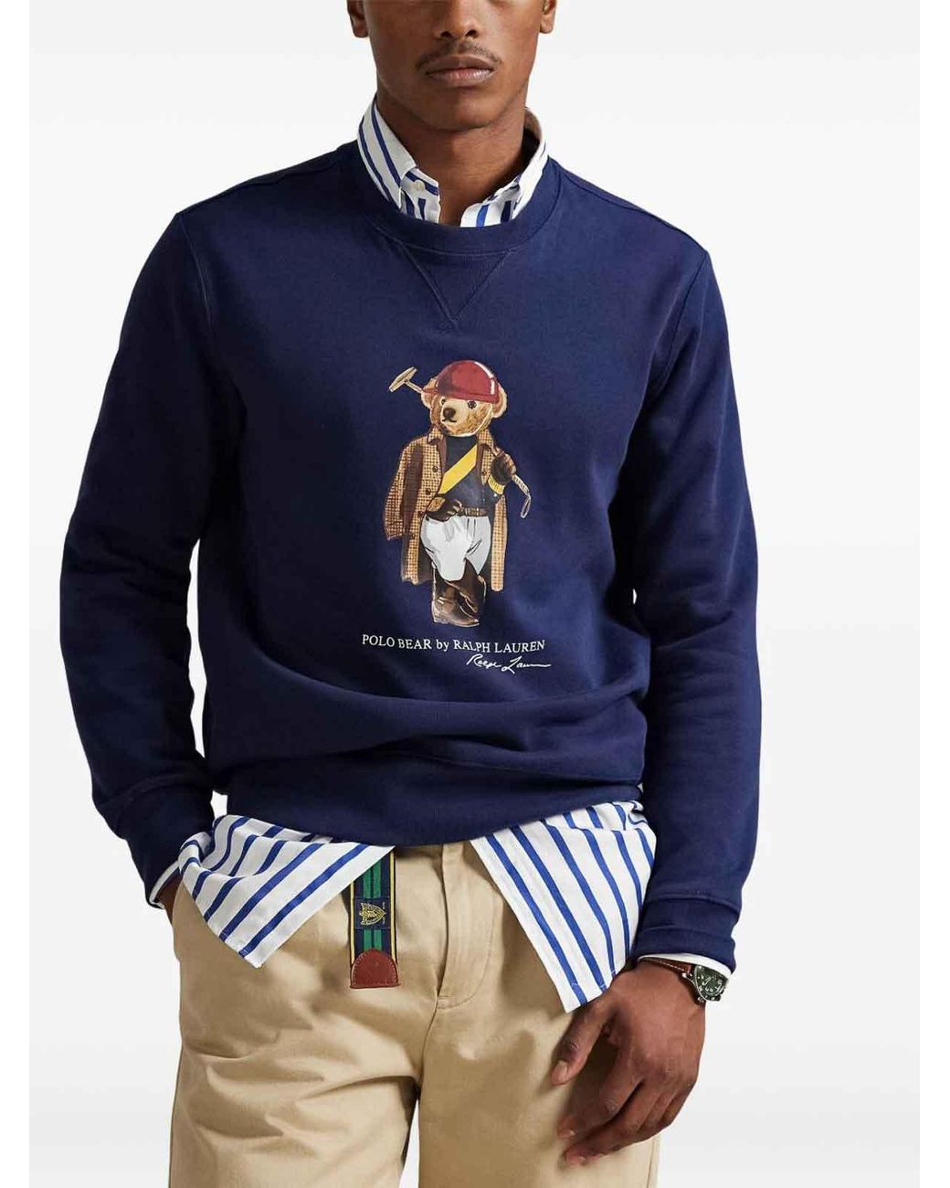 Polo Ralph Lauren Blue Polo Bear Sweatshirt for men