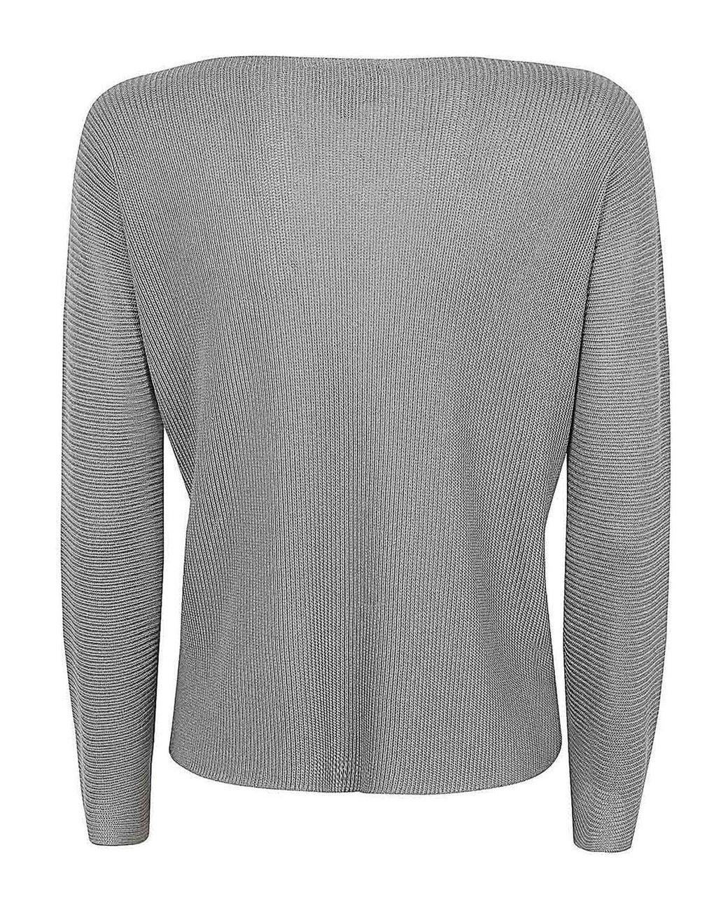 Giorgio Armani Gray U-Boot-Pullover