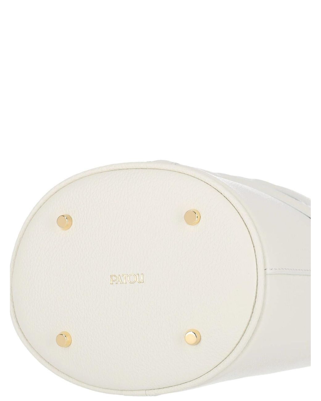 Patou White Small Bucket Bag