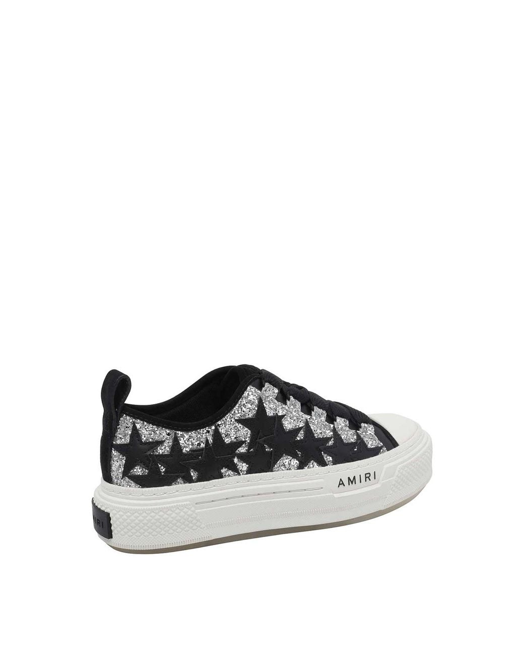 Amiri Black Glitter Star Court Sneakers