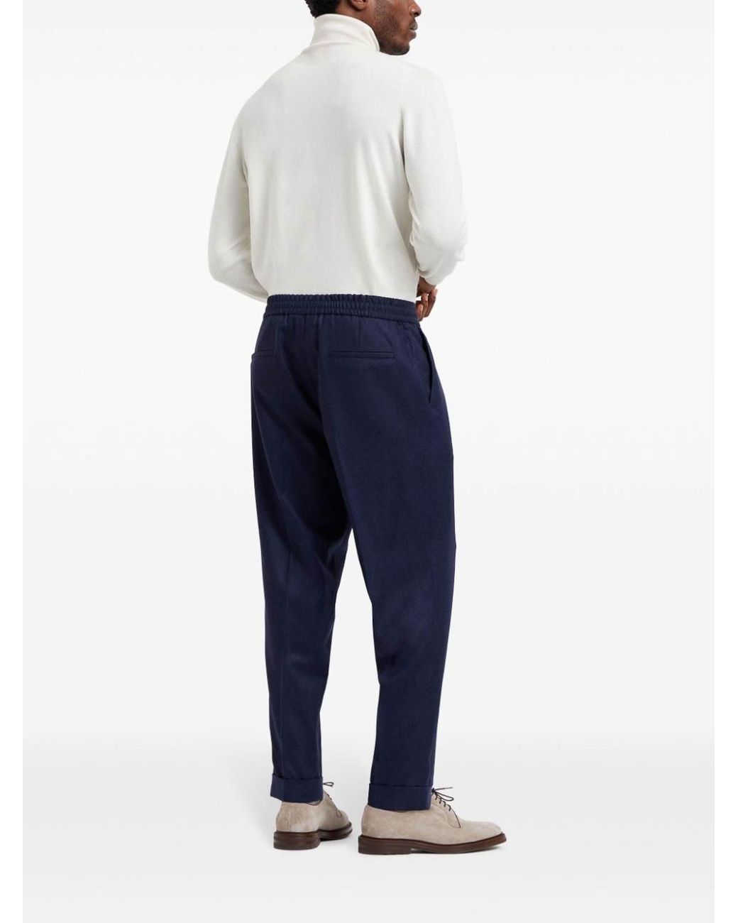 Brunello Cucinelli Blue Pants for men