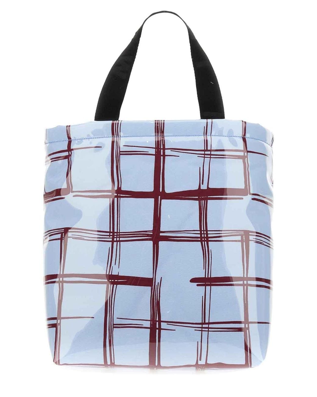 Marni White Coated Canvas Shoulder Bag for men