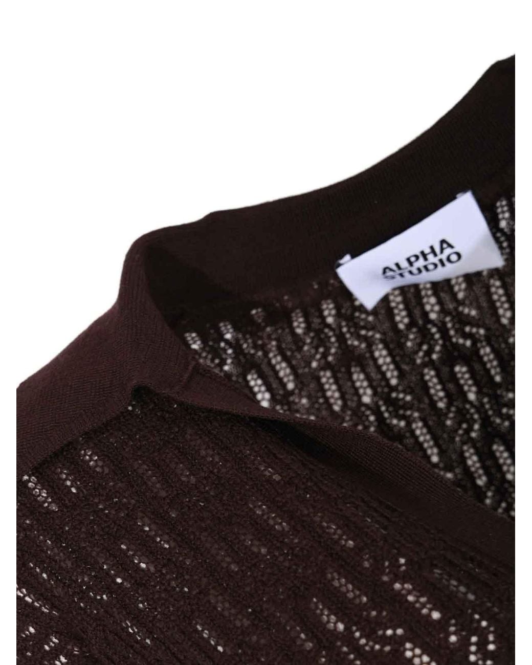 Polo Alpha Studio en coloris Black