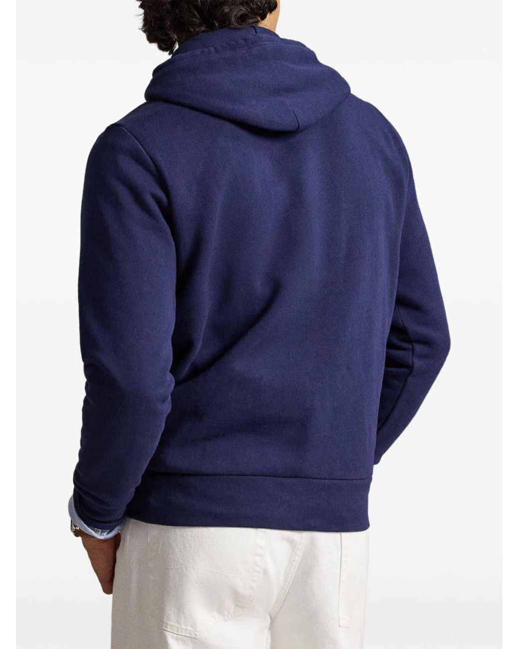 Polo Ralph Lauren Blue Hoodie With Kangaroo Pocket for men