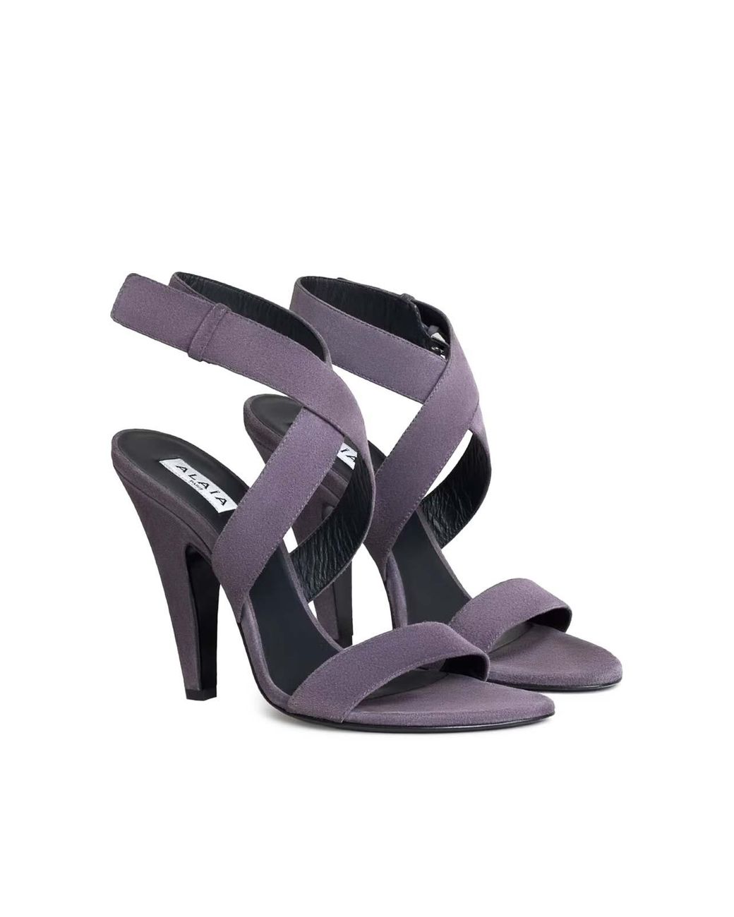 Alaïa Blue Cone Suede Sandals