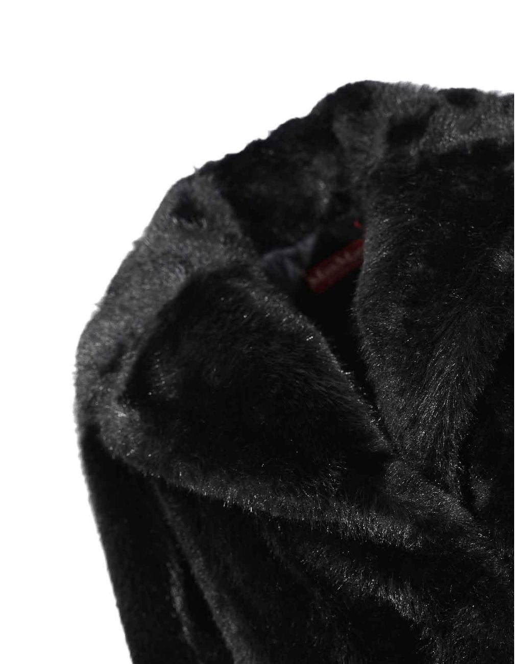Max Mara Black Mstneo Coat With Soft Texture