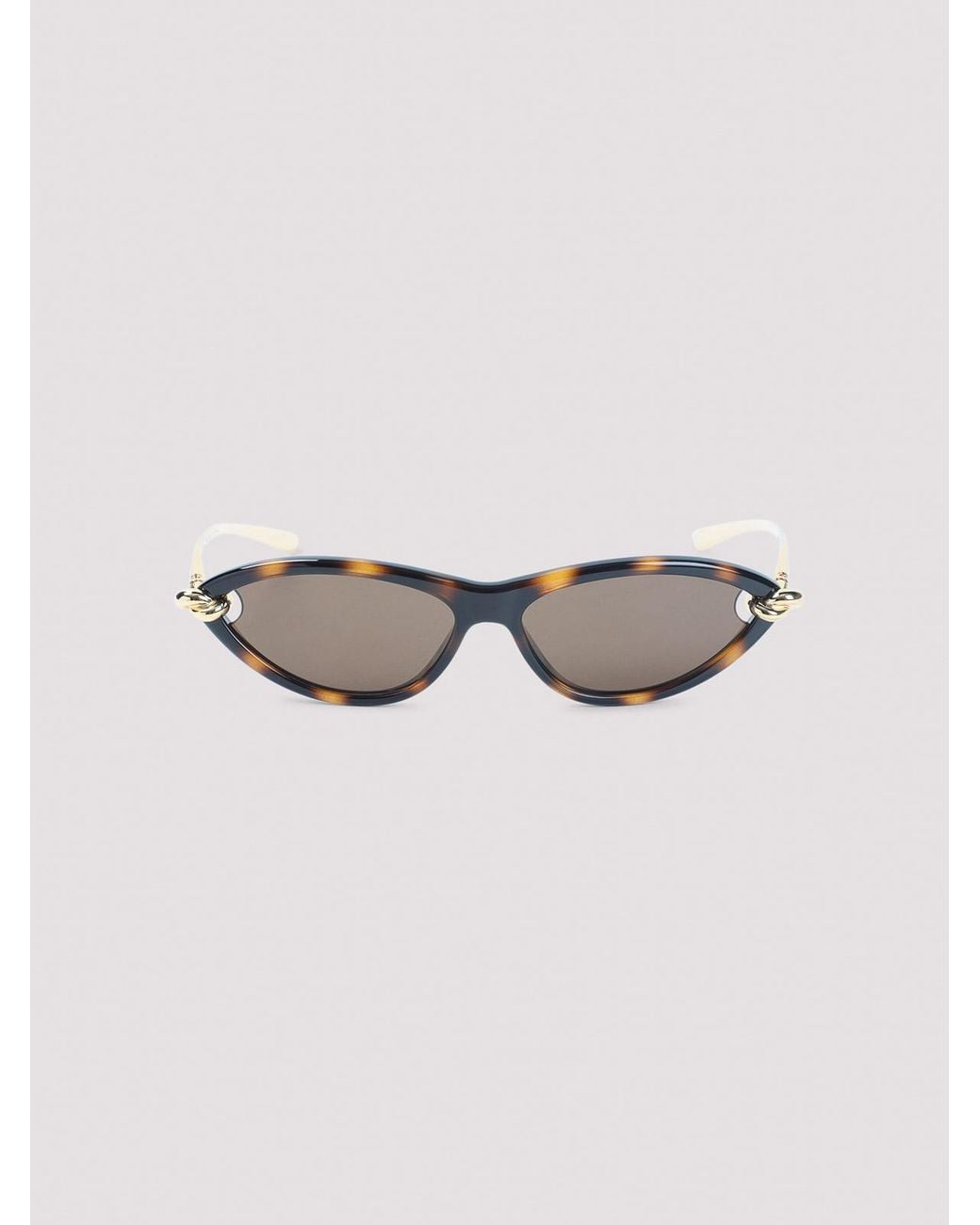 Bottega Veneta Metallic Knot Cat Eye Sunglasses